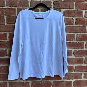Eileen Fisher Organic Cotton Jersey Long-Sleeve Tee 1X NEW